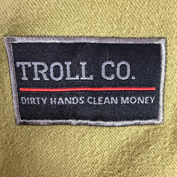 Troll Co Sherpa-Lined Hooded Canvas Jacket Olive/Black 3XL Blue-Collar Workwear - Picture 7 of 9
